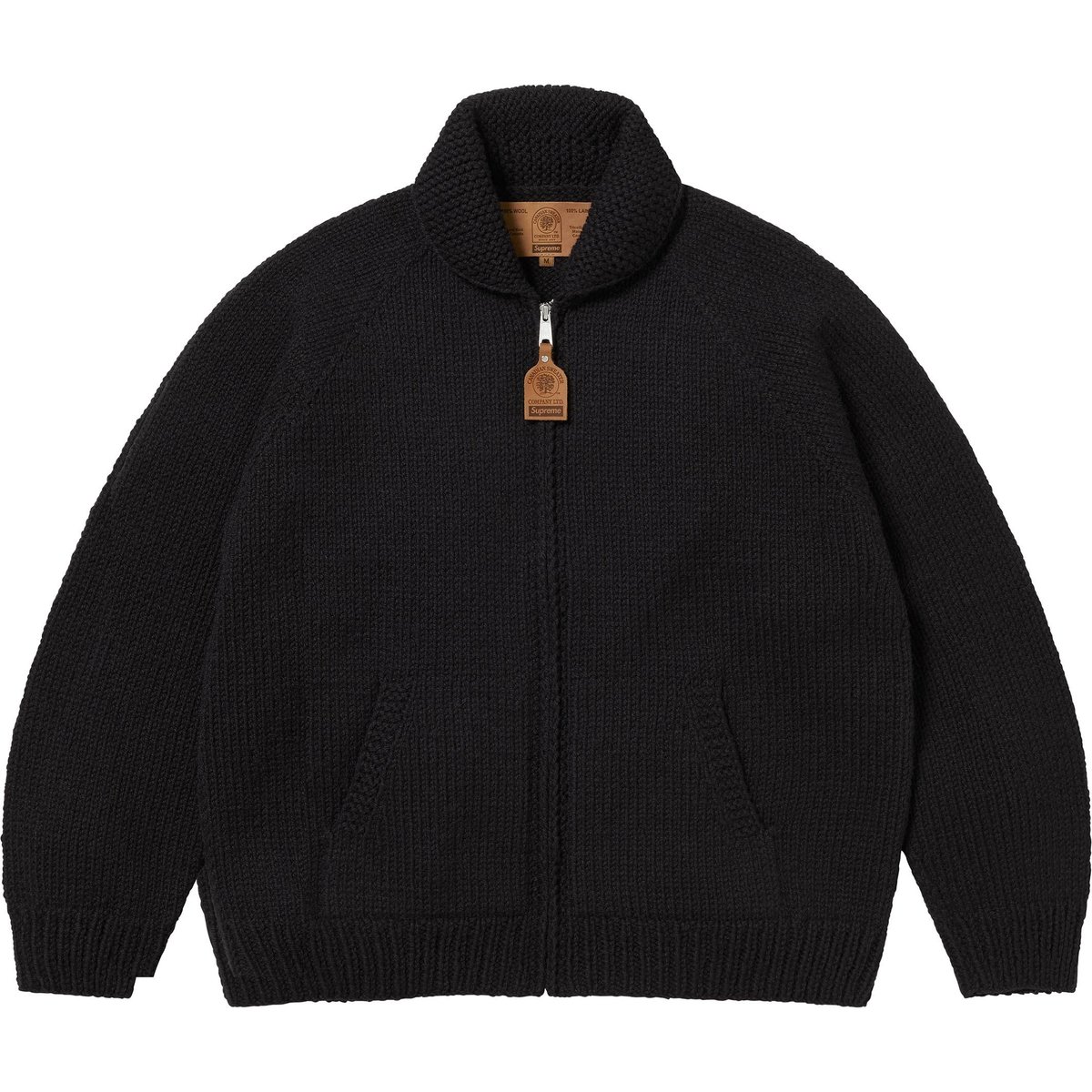 Details on Child of Hell Cowichan Sweater Black from fall winter
                                                    2024