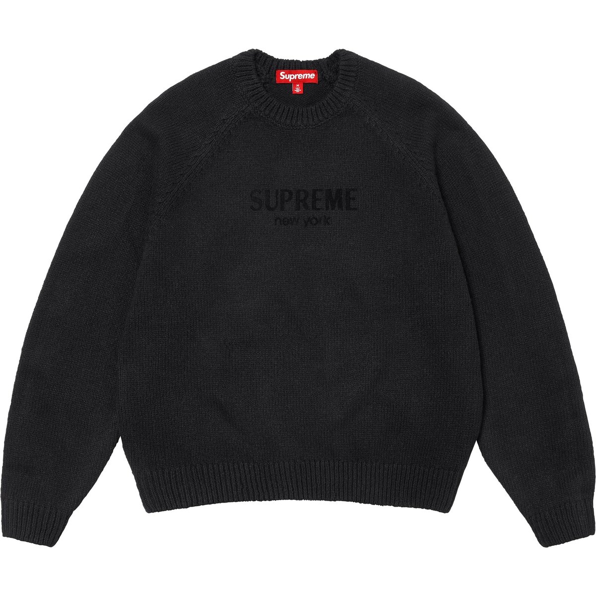 Details on Flocked Logo Sweater Black from fall winter
                                                    2024