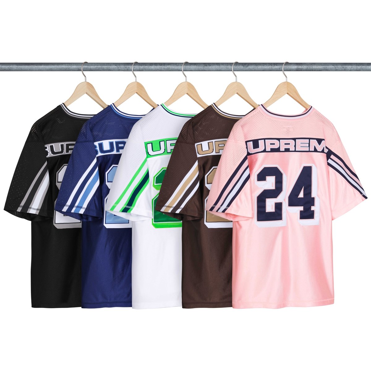 Supreme Jacquard Rib Football Jersey for fall winter 24 season