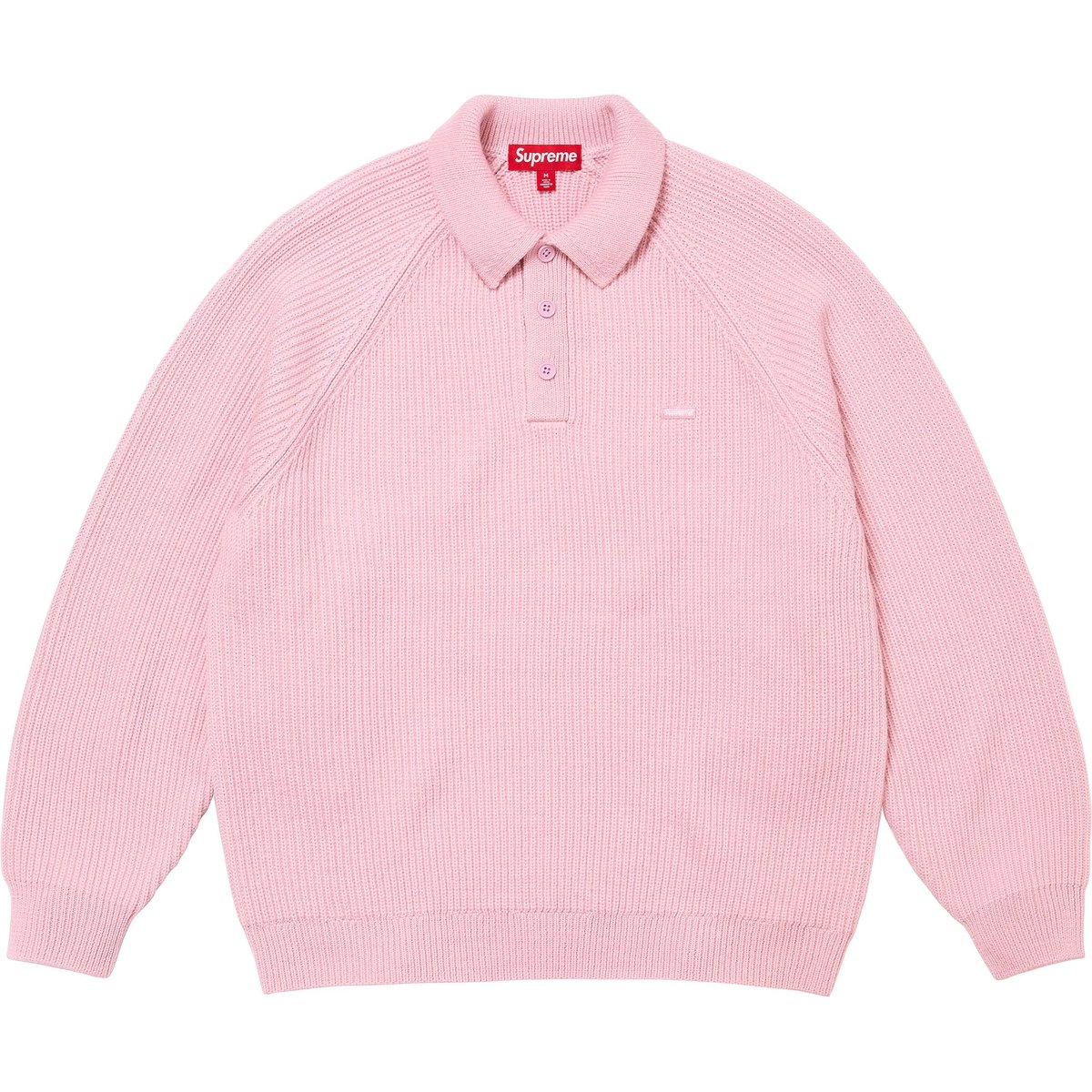 Details on Small Box Polo Sweater Pink from fall winter
                                                    2024