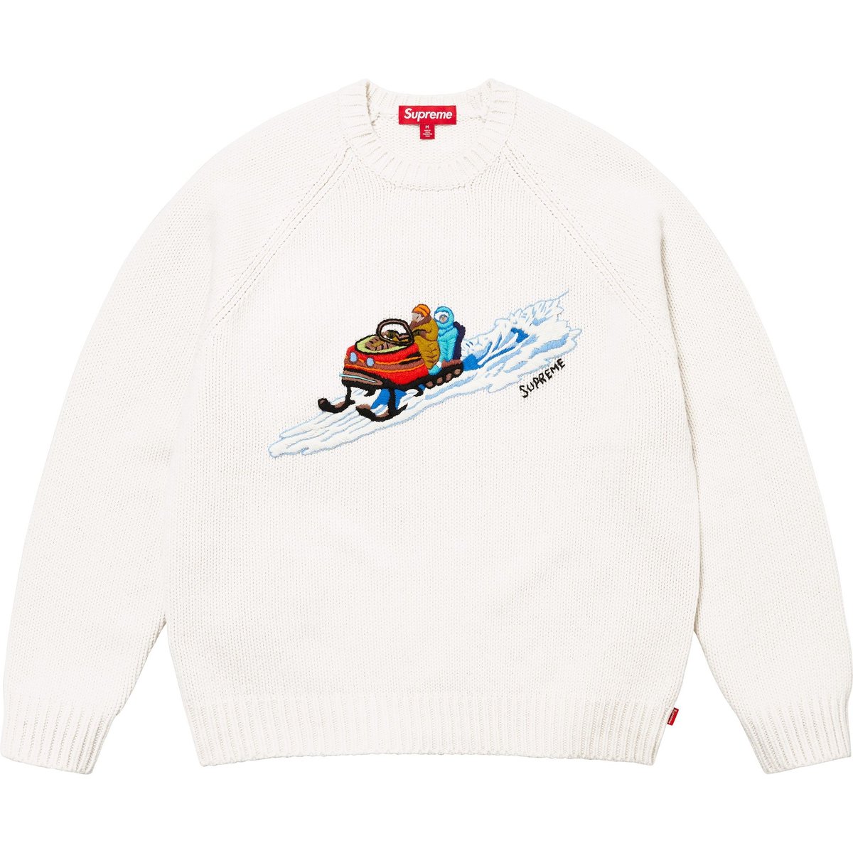 Details on Snowmobile Sweater White from fall winter
                                                    2024