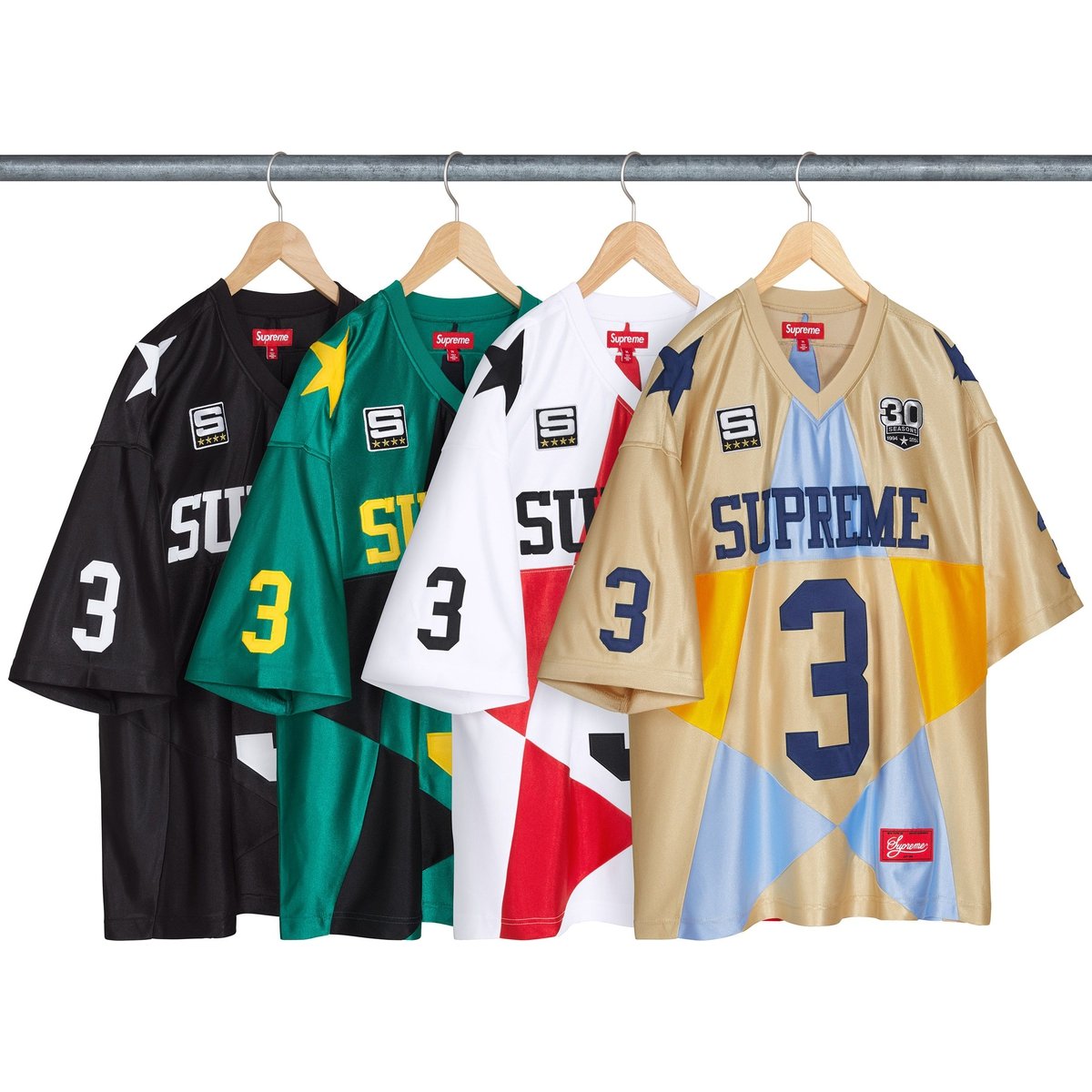 Supreme Star Football Jersey releasing on Week 8 for fall winter 2024