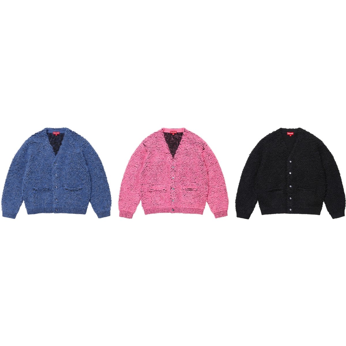 Supreme Textured Knotted Cardigan for fall winter 24 season