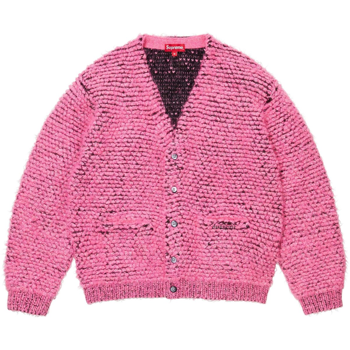 Details on Textured Knotted Cardigan Pink from fall winter
                                                    2024