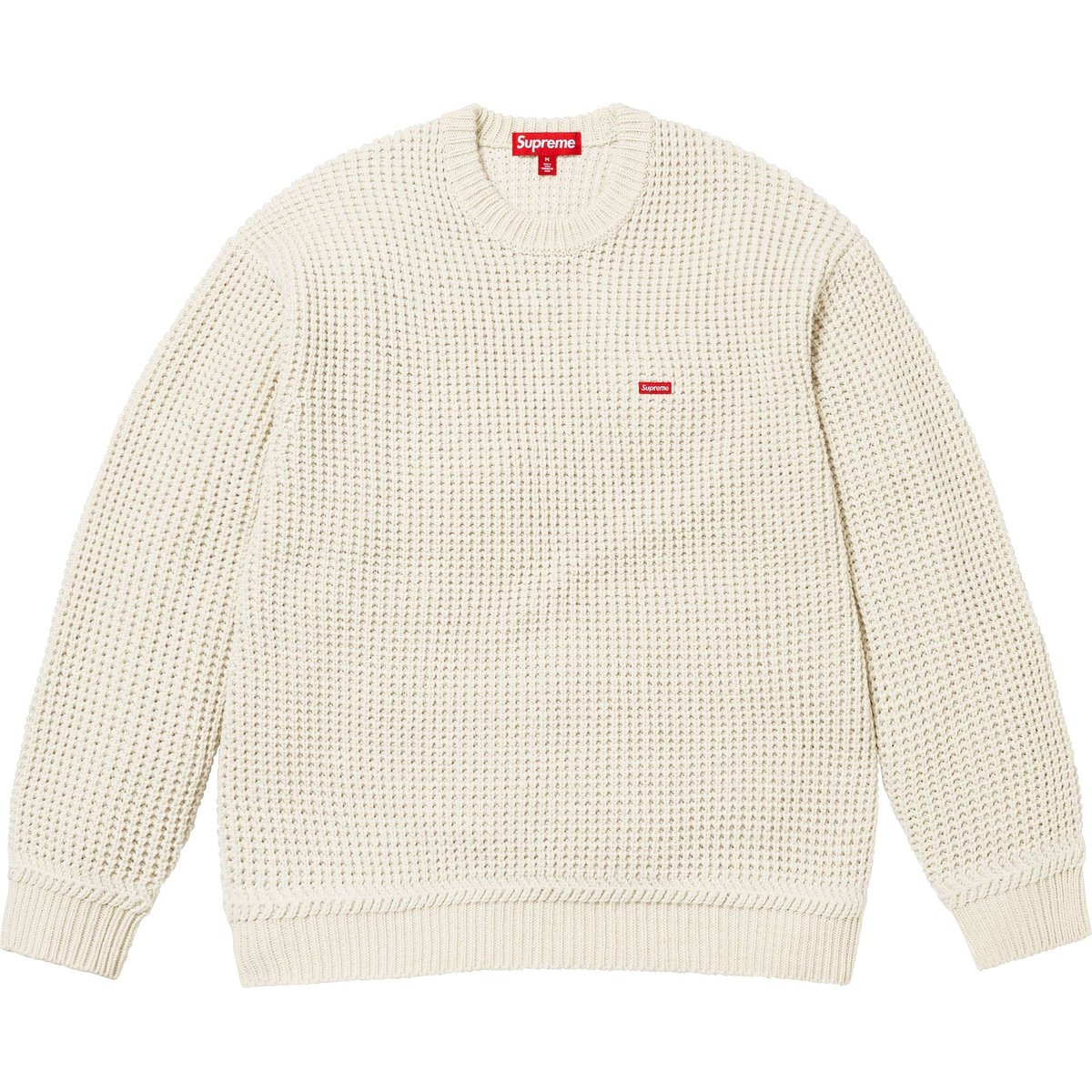 Details on Waffle Small Box Sweater Stone from fall winter
                                                    2024 (Price is $148)