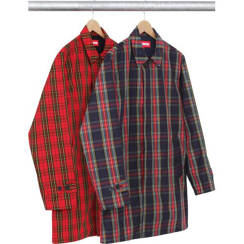 Supreme Plaid Trench Coat for spring summer 15 season