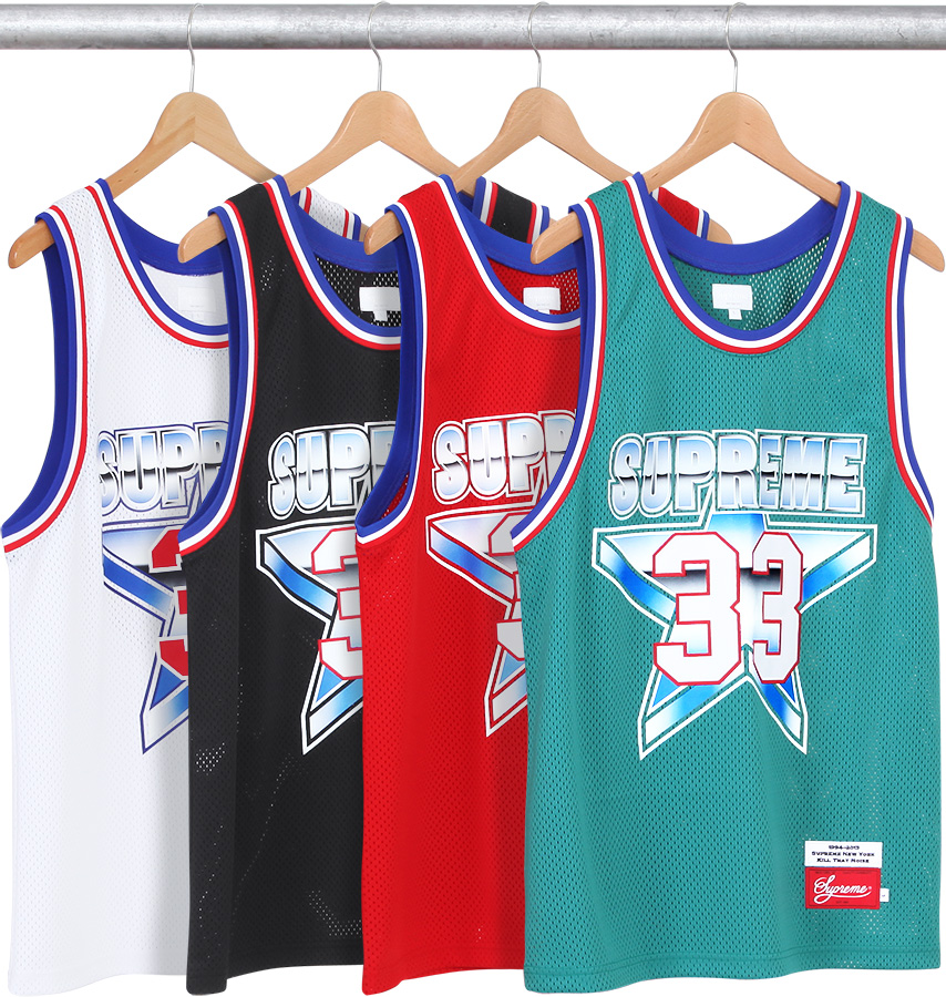Supreme White All Star Basketball Jersey – On The Arm
