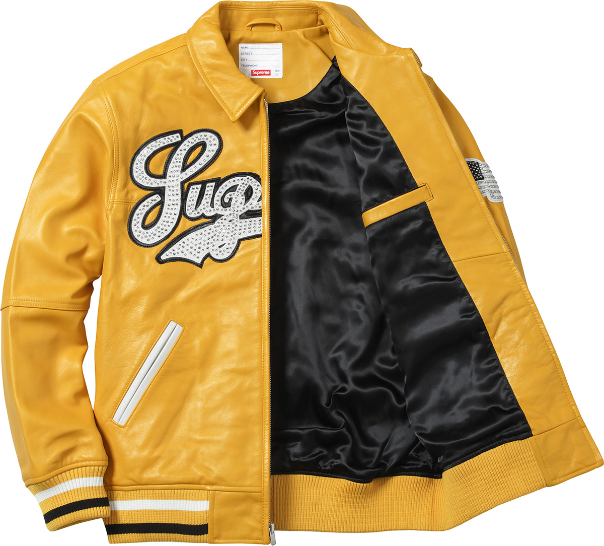 Uptown Studded Leather Varsity Jacket - spring summer 2016 - Supreme