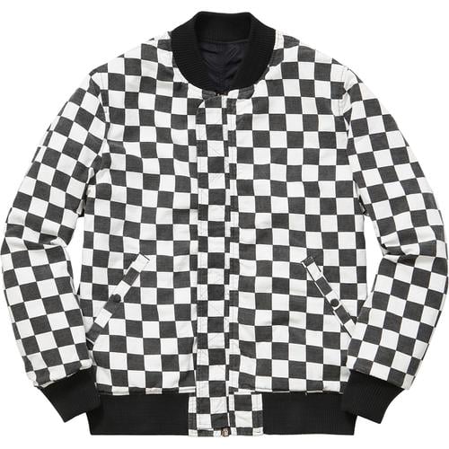 Details on Reversible Checkered MA-1 None from spring summer
                                                    2016