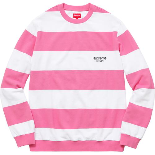Details on Striped Pique Crewneck None from spring summer
                                                    2016