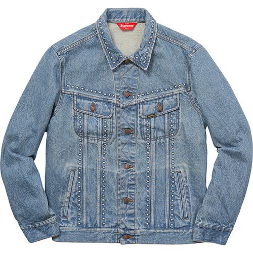 Details on Studded Denim Trucker Jacket None from spring summer
                                                    2017 (Price is $228)