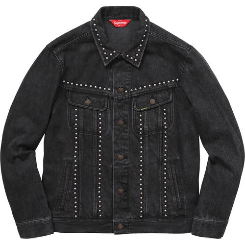 Details on Studded Denim Trucker Jacket None from spring summer
                                                    2017 (Price is $228)