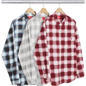 supreme printed plaid shirt