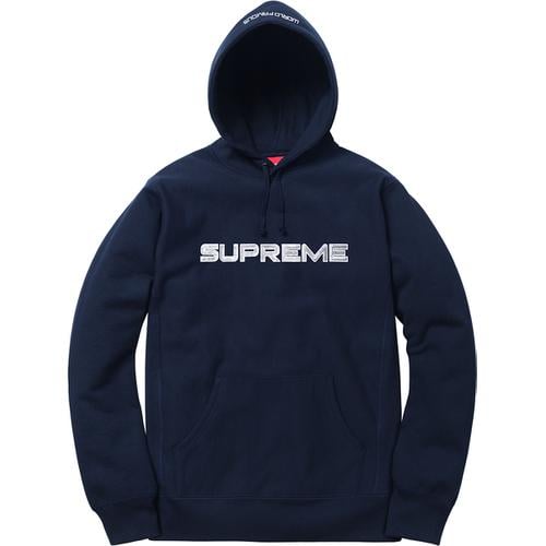 Sequin Logo Hooded Sweatshirt - spring summer 2017 - Supreme