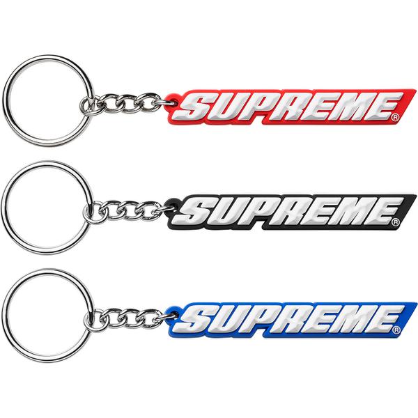 Supreme Bevel Logo Keychain for spring summer 18 season