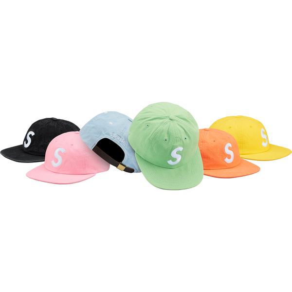 Supreme Washed Chambray S Logo 6-Panel released during spring summer 18 season