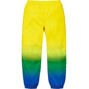 supreme gradient track pant yellow