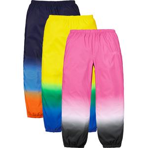 supreme gradient track pant yellow