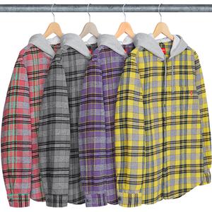 hooded checked flannel