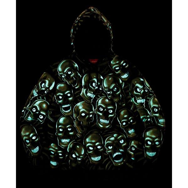 Supreme x Slip-On 'Glow-In-The-Dark Skull Pile