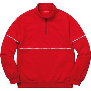 supreme logo piping half zip sweatshirt