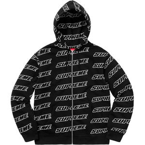 Repeat Zip Up Hooded Sweatshirt - spring summer 2018 - Supreme