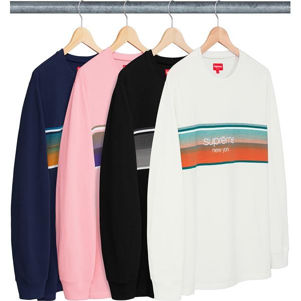 Supreme Shadow Stripe L S Top releasing on Week 7 for spring summer 2018