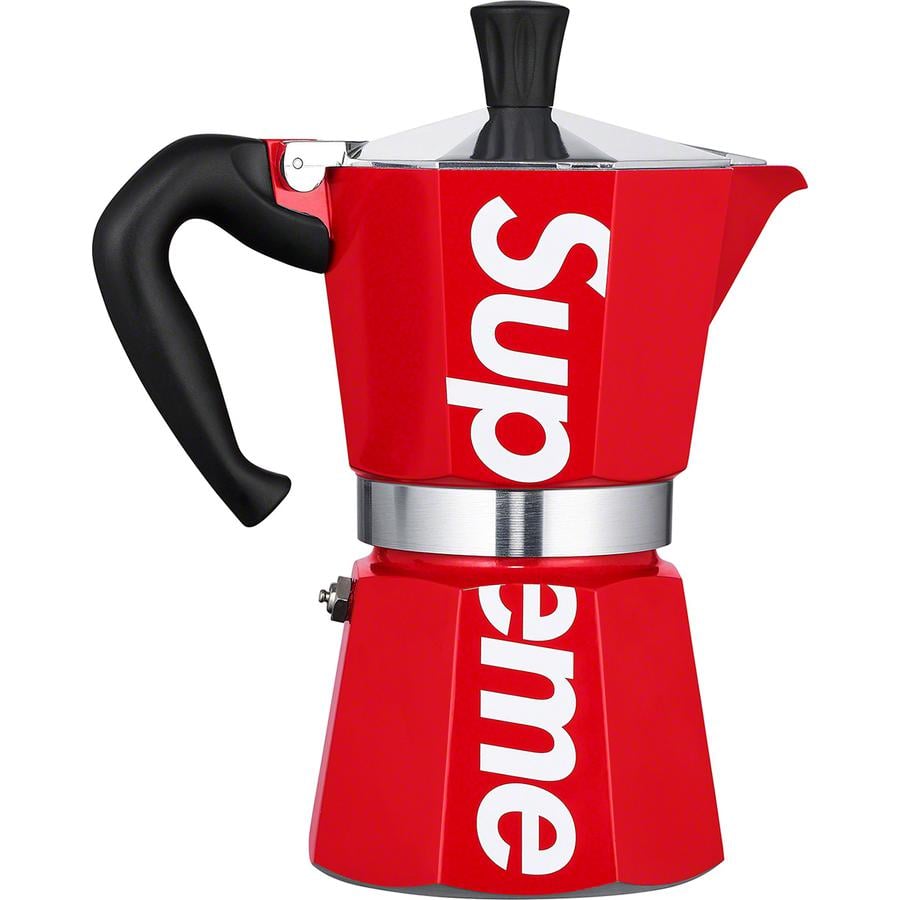 Details on Supreme Bialetti Moka Express from spring summer
                                            2019 (Price is $58)