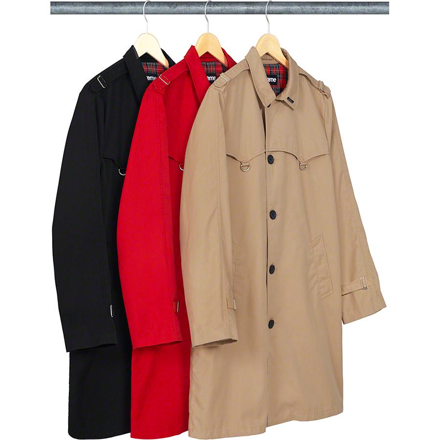 supreme d ring trench coat