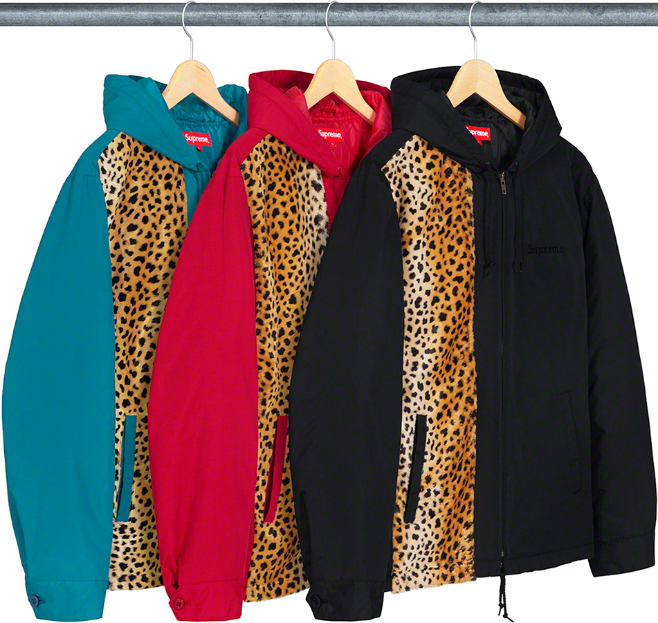 cheetah hooded station jacket