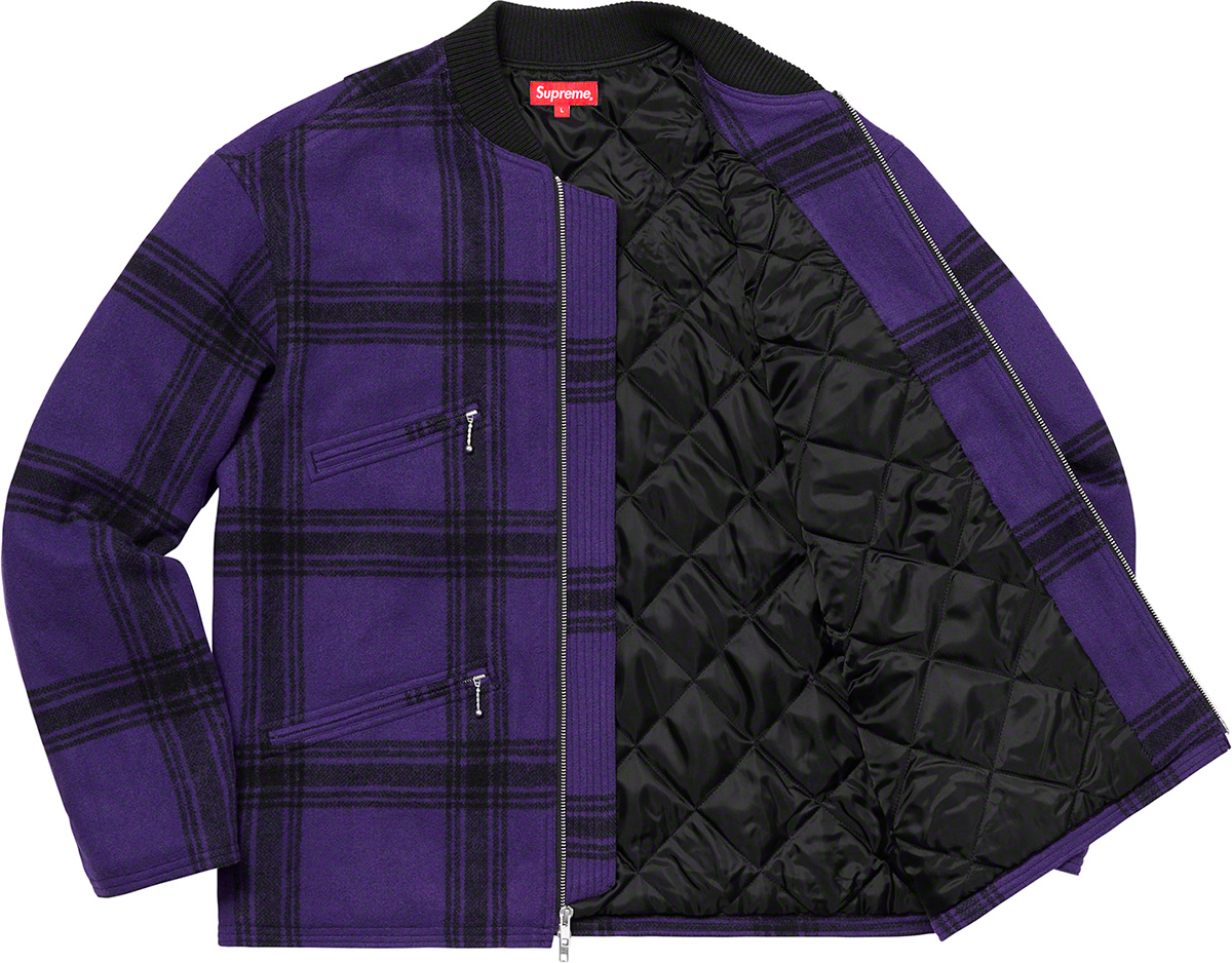 Zip car jacket supreme Sサイズ ブラック 19ss素材ウール