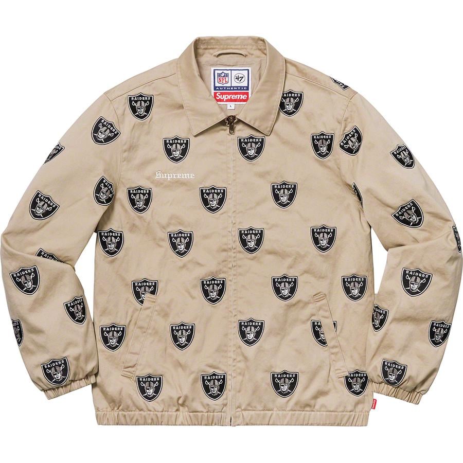 Details on Supreme NFL Raiders '47 Embroidered Harrington Jacket  from spring summer
                                                    2019 (Price is $298)