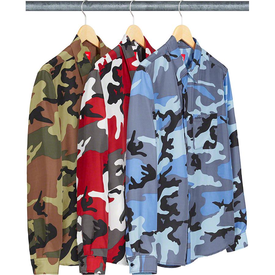 Details on Silk Camo Shirt from spring summer
                                            2019 (Price is $168)