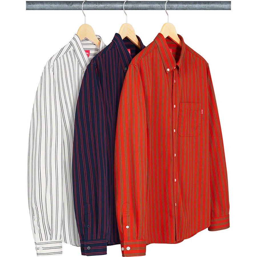 Supreme Stripe Twill Shirt for spring summer 19 season