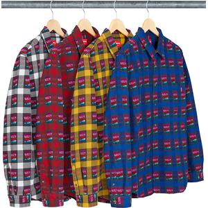 supreme rose buffalo plaid shirt