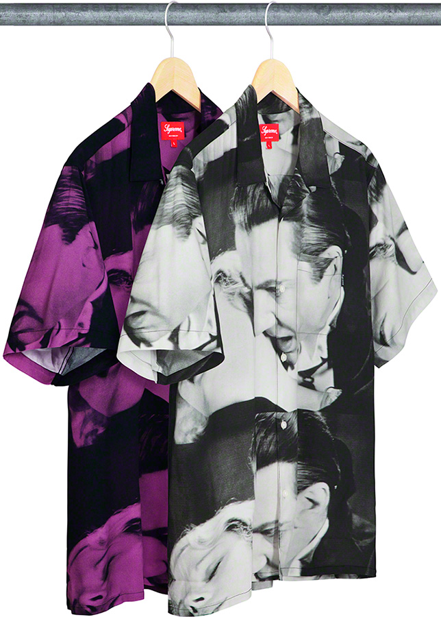 M 紫 SUPREME Bela Lugosi Rayon S/S Shirt