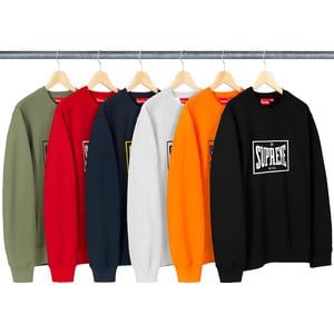 supreme warm up crewneck red