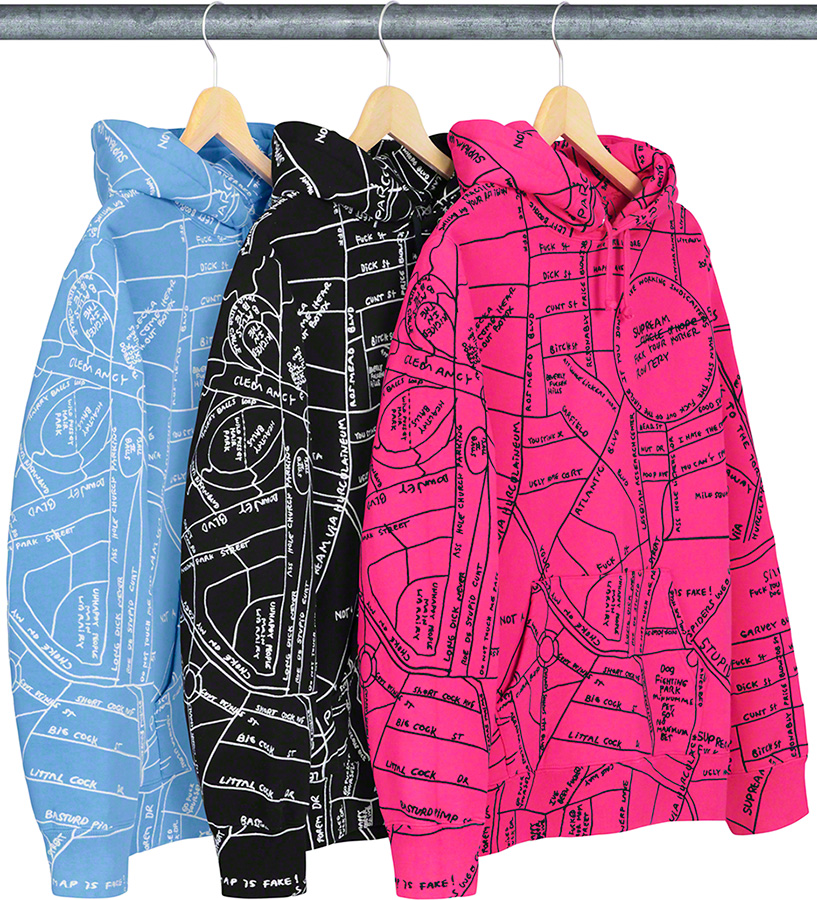 Supreme Gonz Embroidered Map Hooded