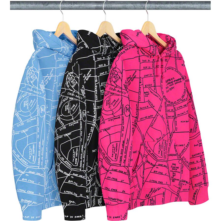Supreme Gonz Embroidered Map Hooded パーカー