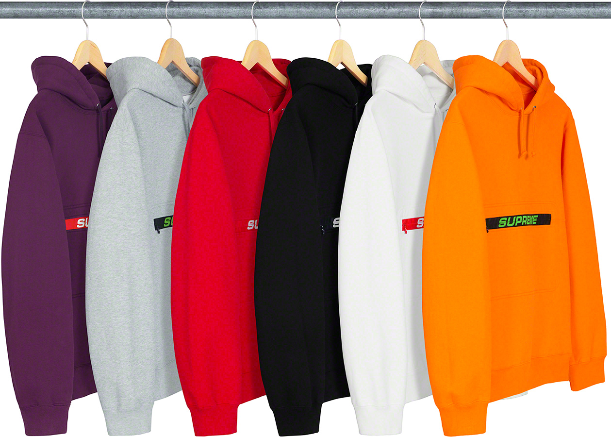 zip pouch hoodie