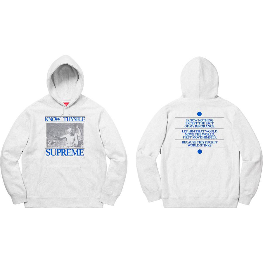 Details on Know Thyself Hooded Sweatshirt  from spring summer
                                                    2019 (Price is $158)