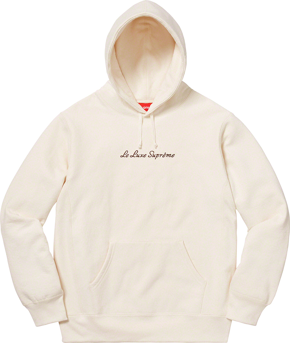 Supreme Le Luxe Hooded Sweatshirt ナチュラル