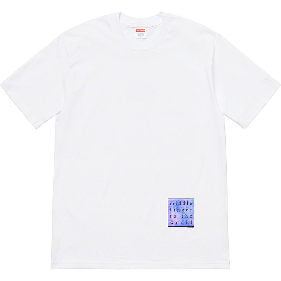 Supreme Middle Finger To The World Tee releasing on Week 1 for spring summer 2019