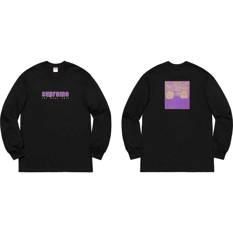 Buy Supreme The Real Shit Long-Sleeve Tee 'Black' - SS19T18 BLACK