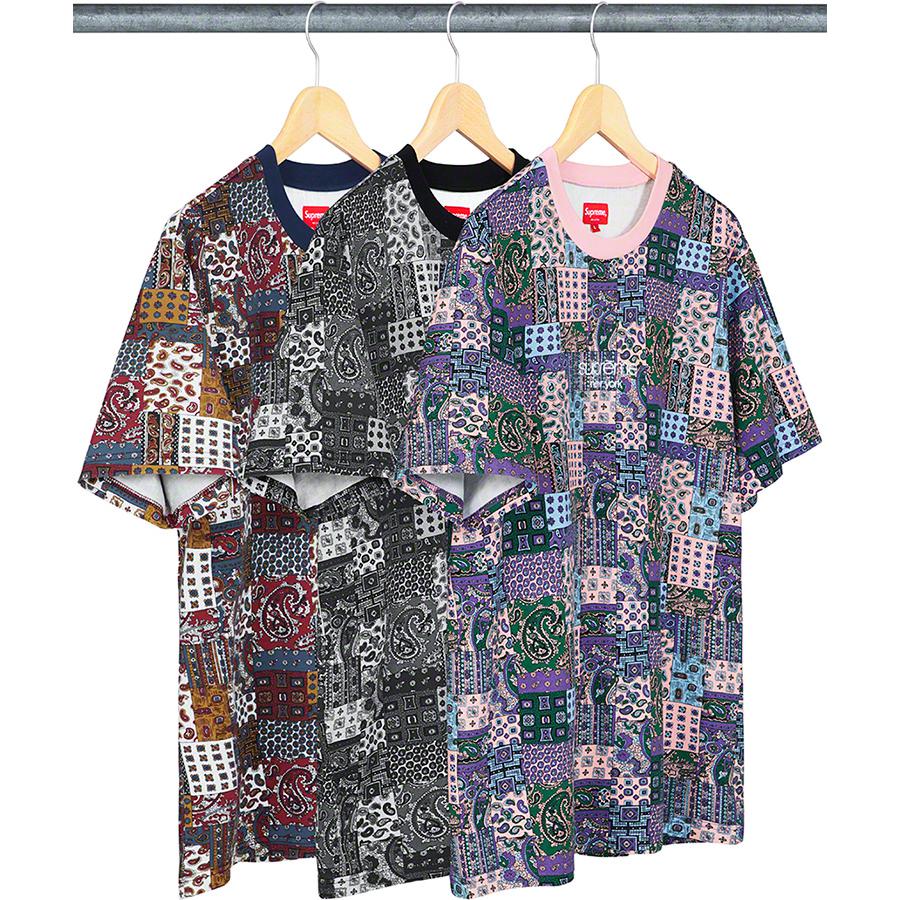 Patchwork Paisley S S Top - spring summer 2019 - Supreme