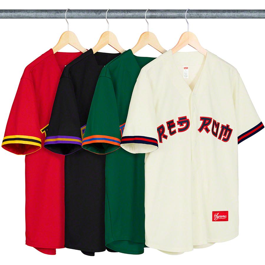 red rum baseball jersey supreme