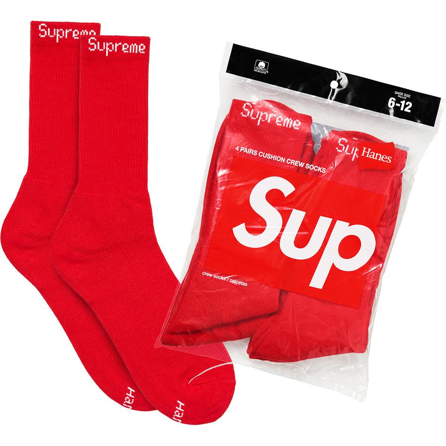Supreme Supreme Hanes Crew Socks (4 Pack) released during spring summer 20 season