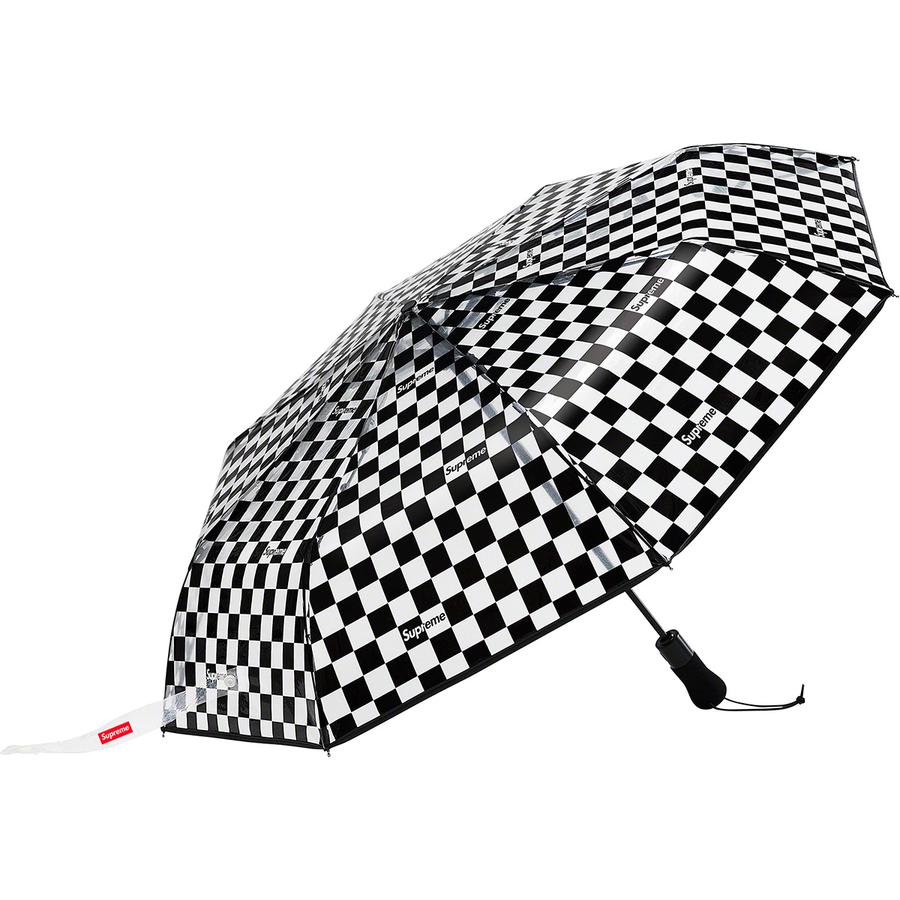 Supreme Supreme ShedRain Transparent Checkerboard Umbrella released during spring summer 20 season