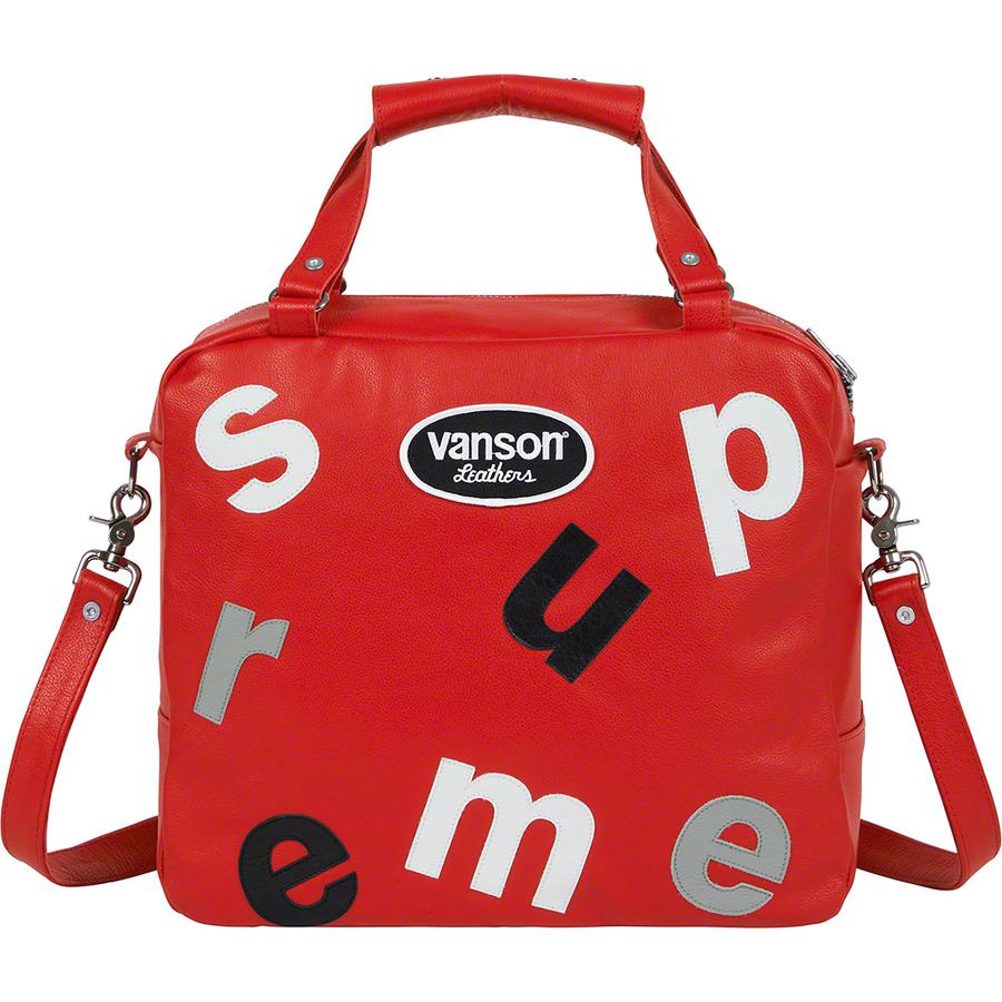 Details on Supreme Vanson Leathers Letters Bag  from spring summer
                                                    2020 (Price is $328)