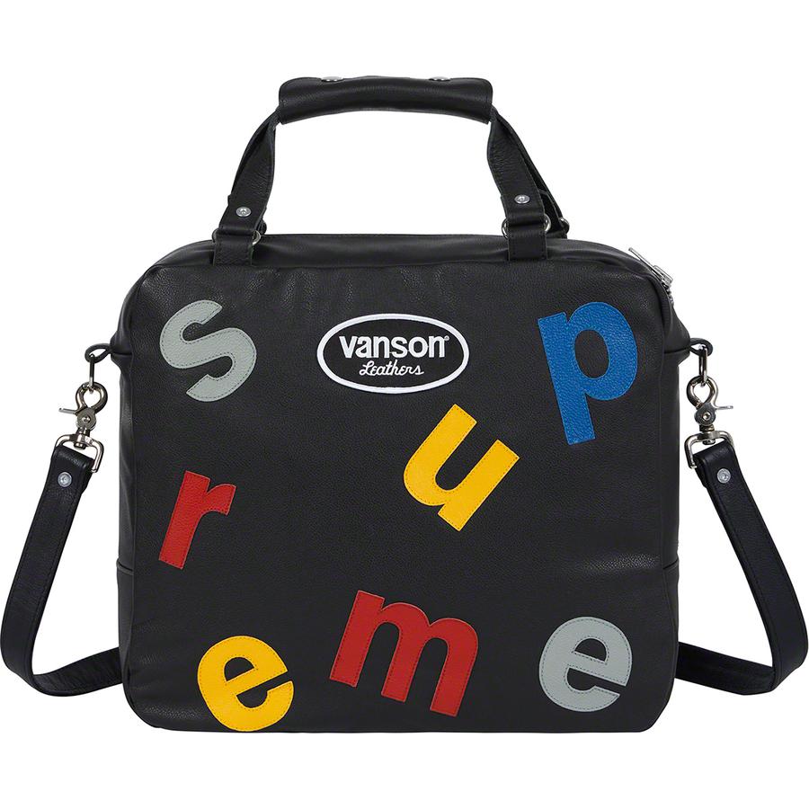 Details on Supreme Vanson Leathers Letters Bag  from spring summer
                                                    2020 (Price is $328)